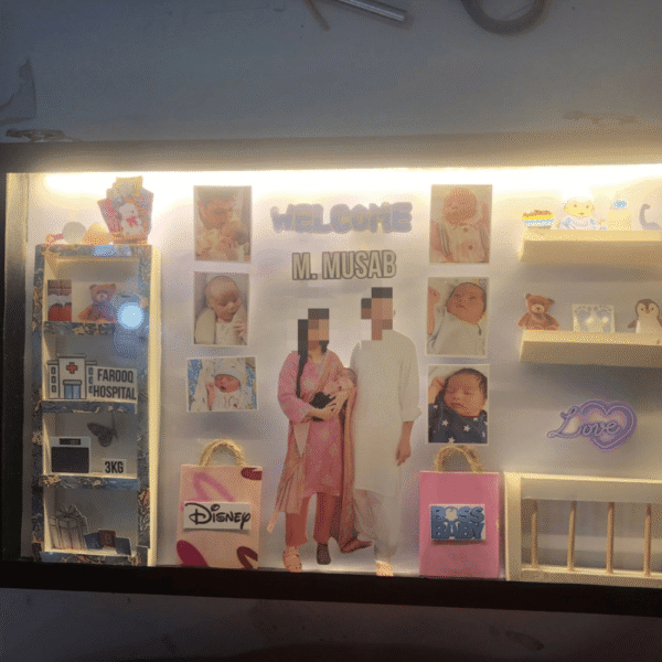 Baby Boy Theme 13x9 LED Frame