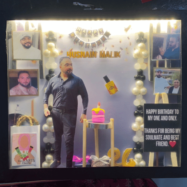 Boy Birthday Theme 8×9 LED Frame