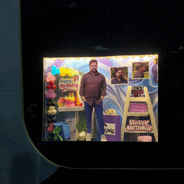 Birthday Boy Theme 6x8 LED Frame