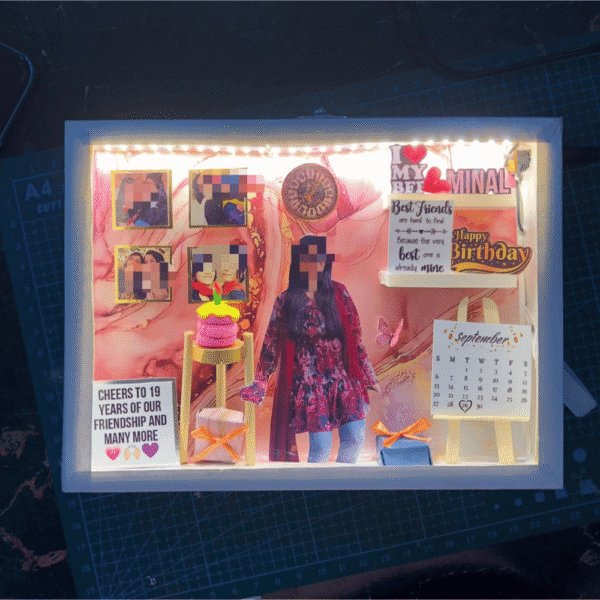 Birthday Girl Best Friend Theme 6x8 LED Frame