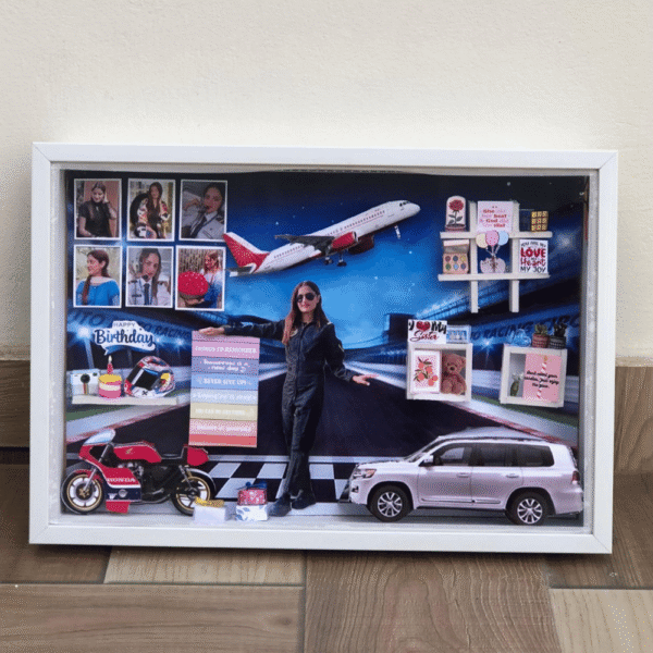 Bold Rider Girl Theme 17x11 LED Frame