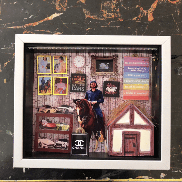 Car and Horse lover Theme 8×9 LED Frame