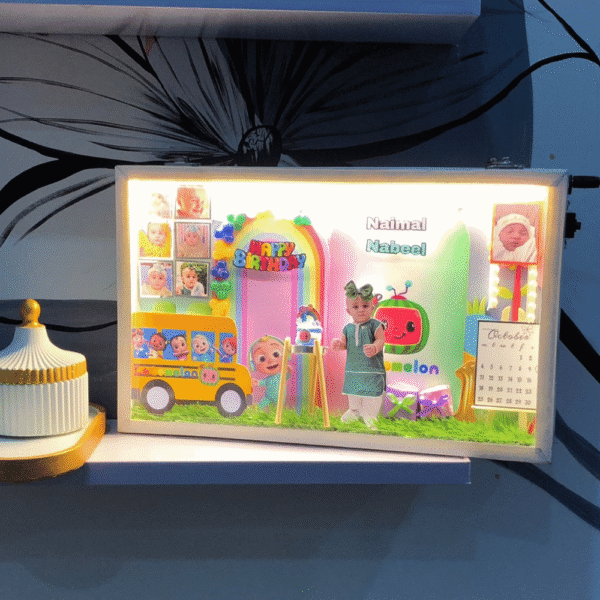 Cocomelon kid Cartoon Theme 13x9 LED Frame