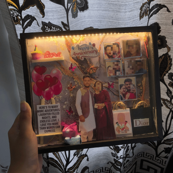 Couple Anniversary Theme 8×9 LED Frame