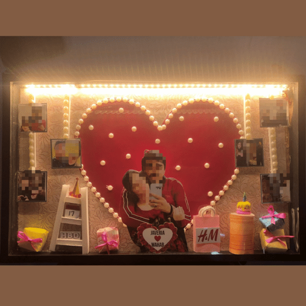 Couple Birthday Theme 13x9 LED Frame