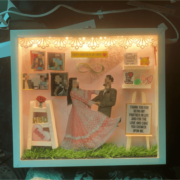 Couple Love Theme 8×9 LED Frame