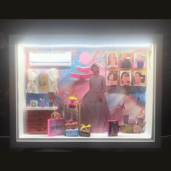 Cute Girly Birthday Theme 13x9 LED Frame