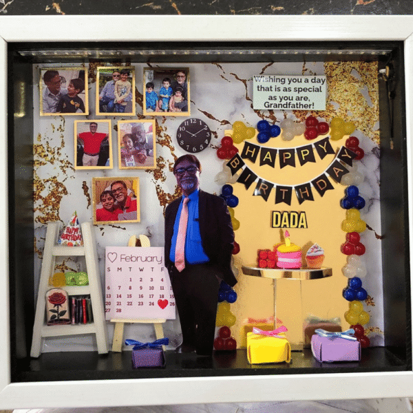 Dada Grandfather Birthday Theme 8×9 LED Frame