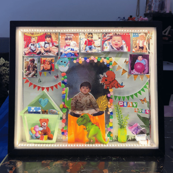 Dinosaur Theme Birthday Party  14×12 LED Frame
