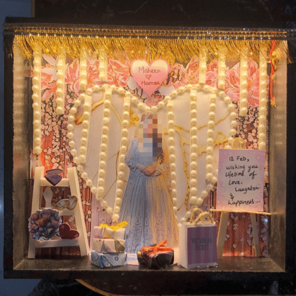 Engagement Gift for Girl Theme 8×9 LED Frame