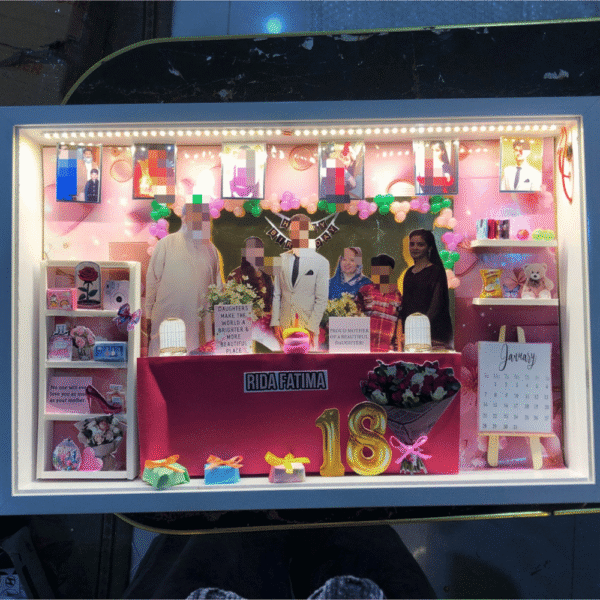 Family Birthday Celebrations Theme 17x11 LED Frame