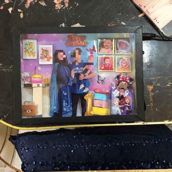 Family Birthday Theme 6x8 LED Frame