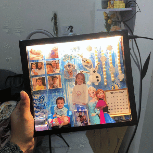Frozen Girl birthday Theme 8×9 LED Frame