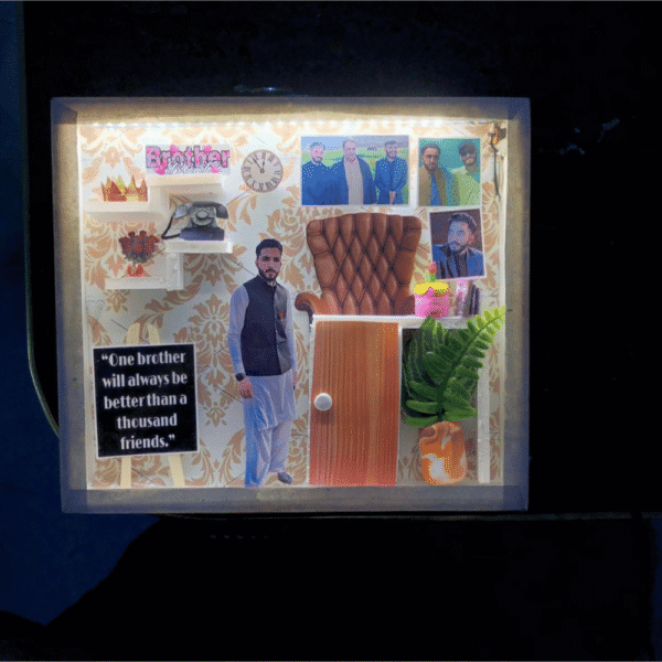 Gift for him office Theme 8×9 LED Frame