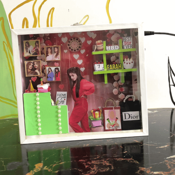 Girly Birthday Theme 8×9 LED Frame