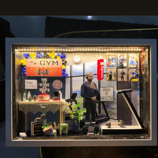 Gym Freak Birthday Theme 13x9 LED Frame