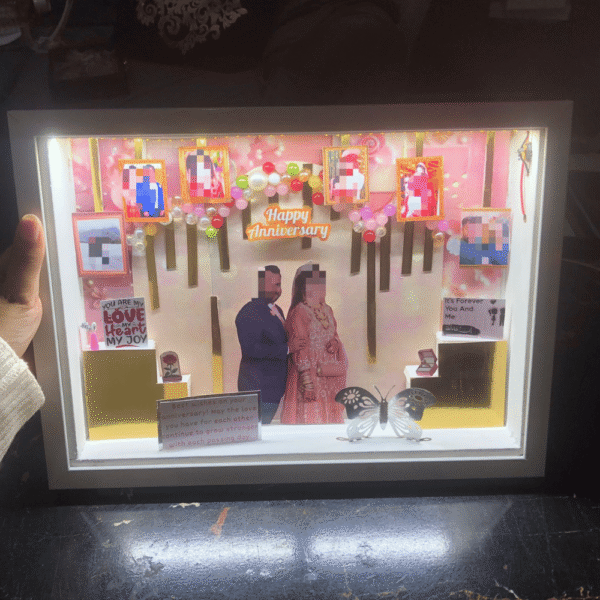 Happy Anniversary Design Theme 13x9 LED Frame