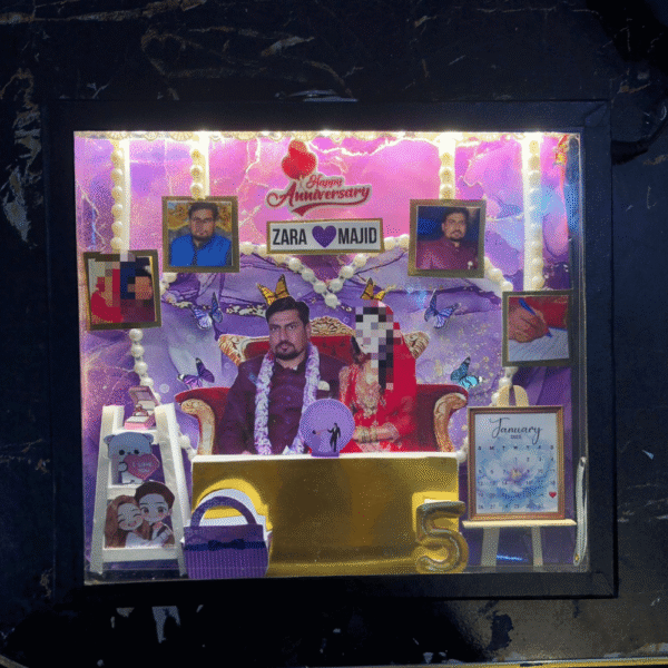 Happy Anniversary Theme 8×9 LED Frame