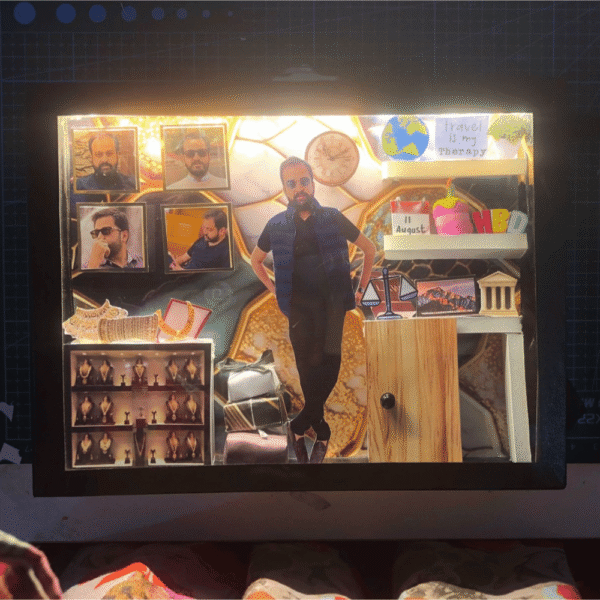 Jewellery Owner Birthday Theme 6x8 LED Frame