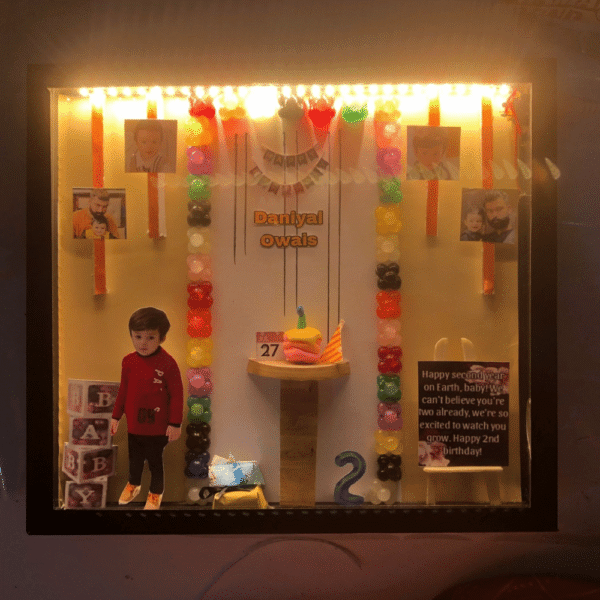 Kids birthday Decor Theme 8×9 LED Frame