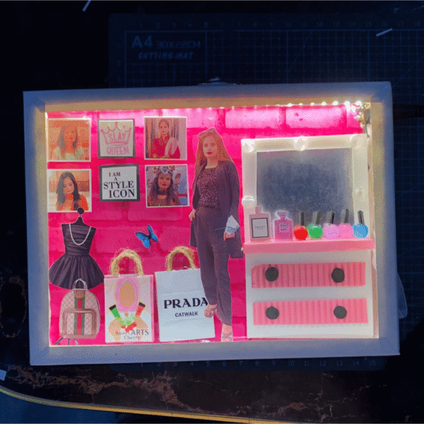 Makeup and Fashion Lover Theme 6x8 LED Frame