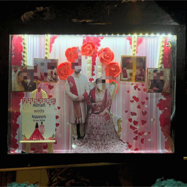 Marriage Theme 6x8 LED Frame