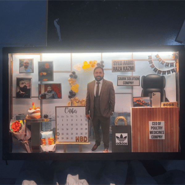 Office and Birthday mix Theme 13x9 LED Frame