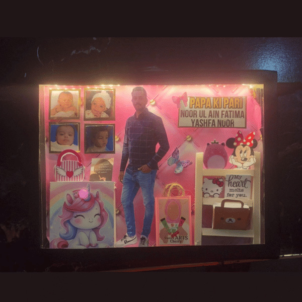 Papa ki Pari Theme 6x8 LED Frame