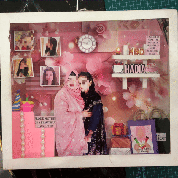 Pinkish Cute Decor for girls Theme 8×9 LED Frame