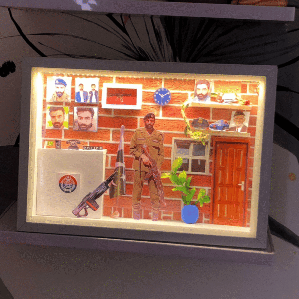 Police Officer Theme 13x9 LED Frame