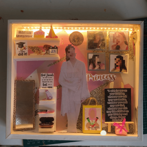 Princess Girl Birthday Theme 8×9 LED Frame