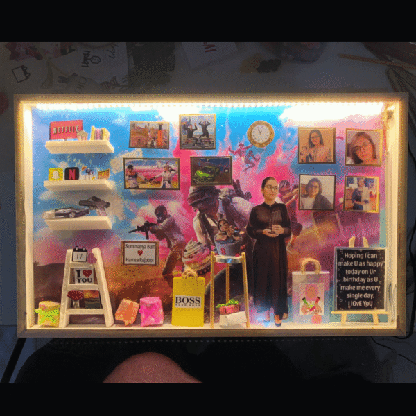 Pubg Gamer Theme 17x11 LED Frame