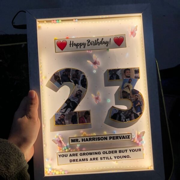 Birthday Age Frame