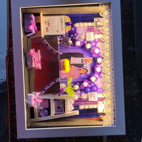 Couple bday Theme 6x8 LED Frame