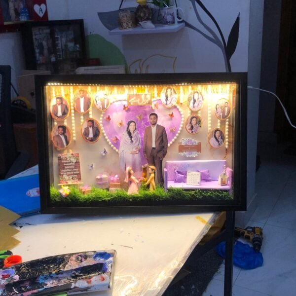 Couple  theme office LED Frame