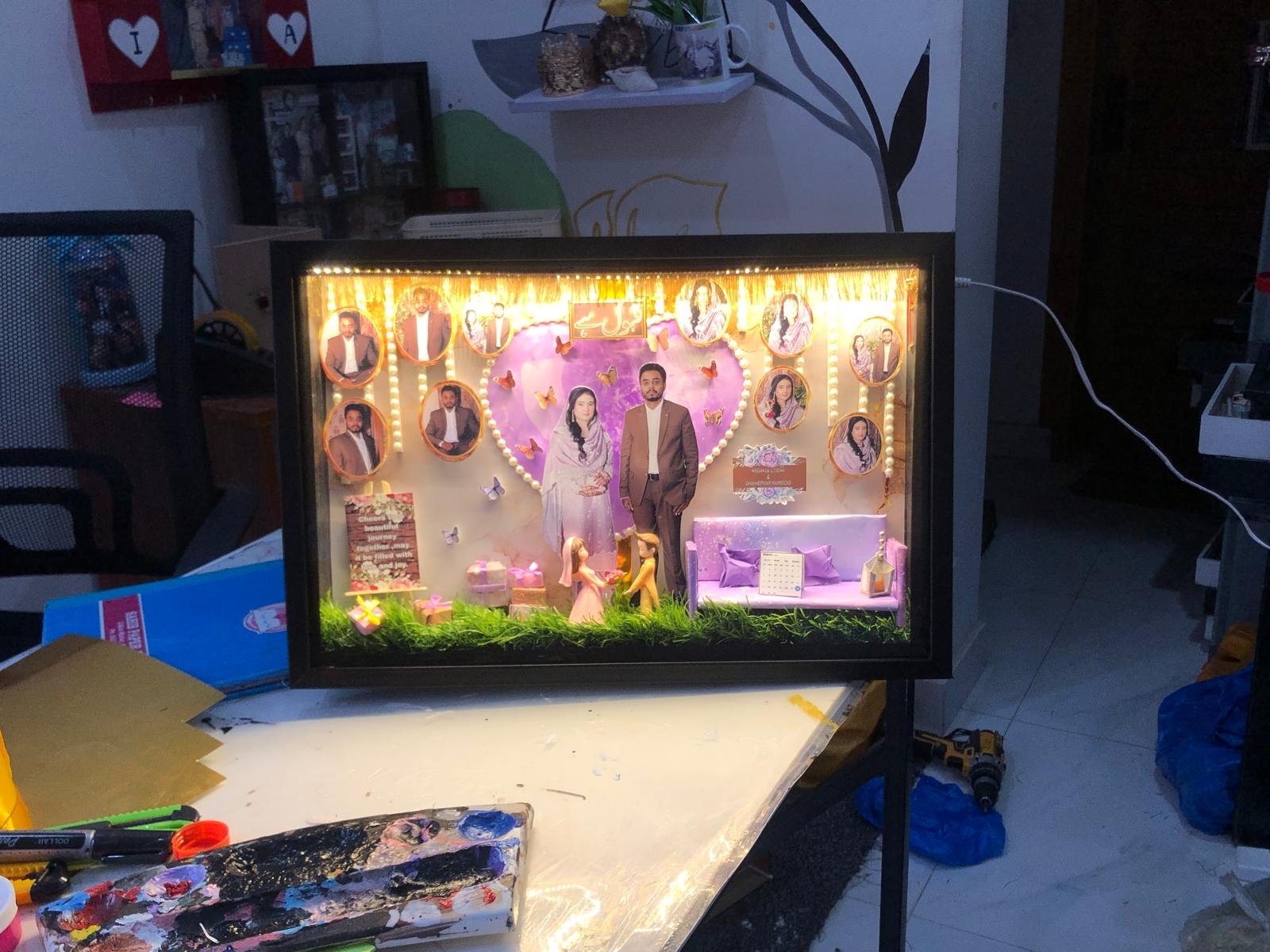 WhatsApp Image 2026-10-05 at 11.00.19 AM (1) Couple theme office LED Frame - Image 1